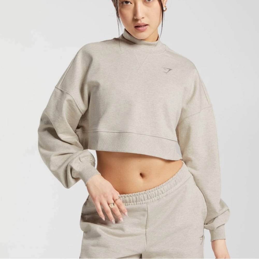 Gymshark Rest Day Crop Pull & Jogger Set - image 1